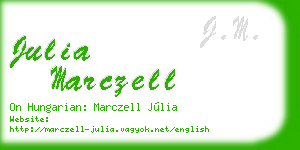 julia marczell business card